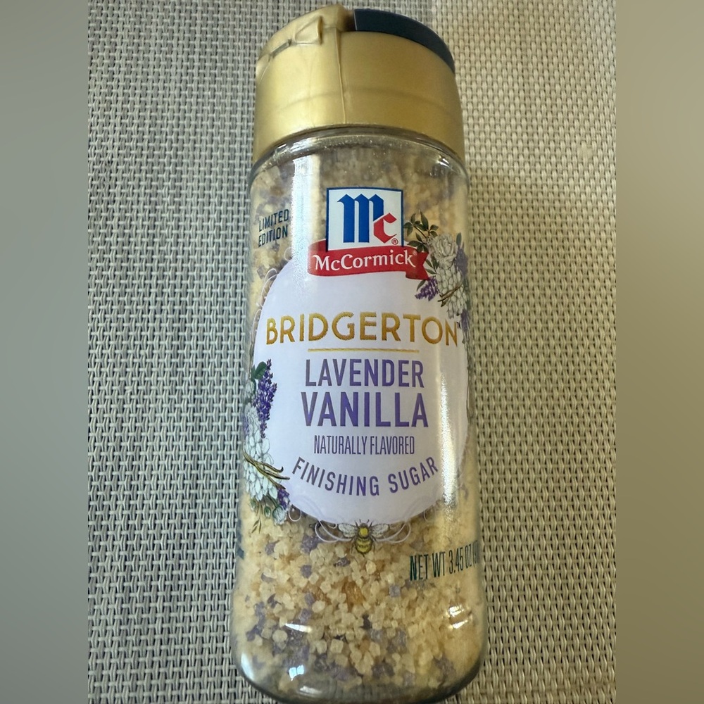 McCormick Bridgerton Lavender Vanilla Finishing Sugar, Hard to find, NEW!